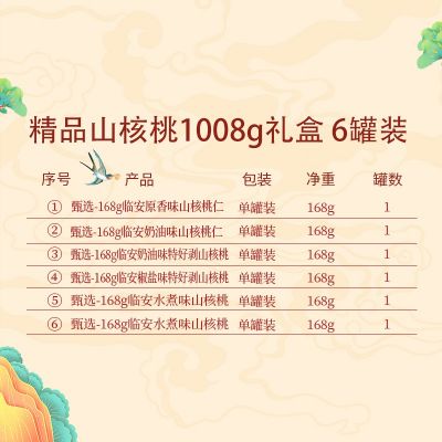 【粽享欢乐】姚生记 精品山核桃礼盒 1.008kg
